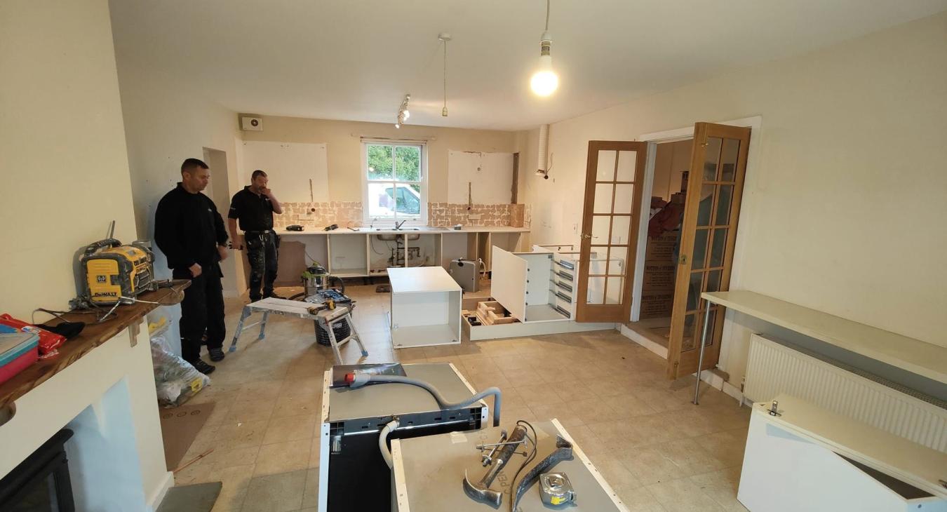 Joe Newton Electrical Dorchester Kitchen Electrics - in progress